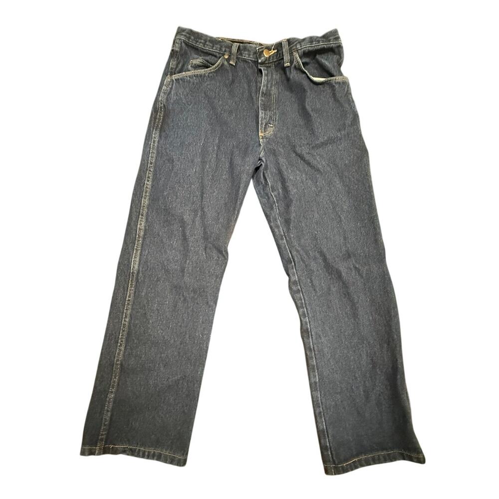 Wrangler Men's Rugged Wear Classic Fit Prewash Blue Denim Jeans Size  34x32